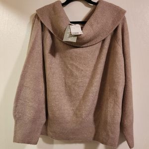 H&M Cowl Neck Knit Sweater Women's Size XL NWT